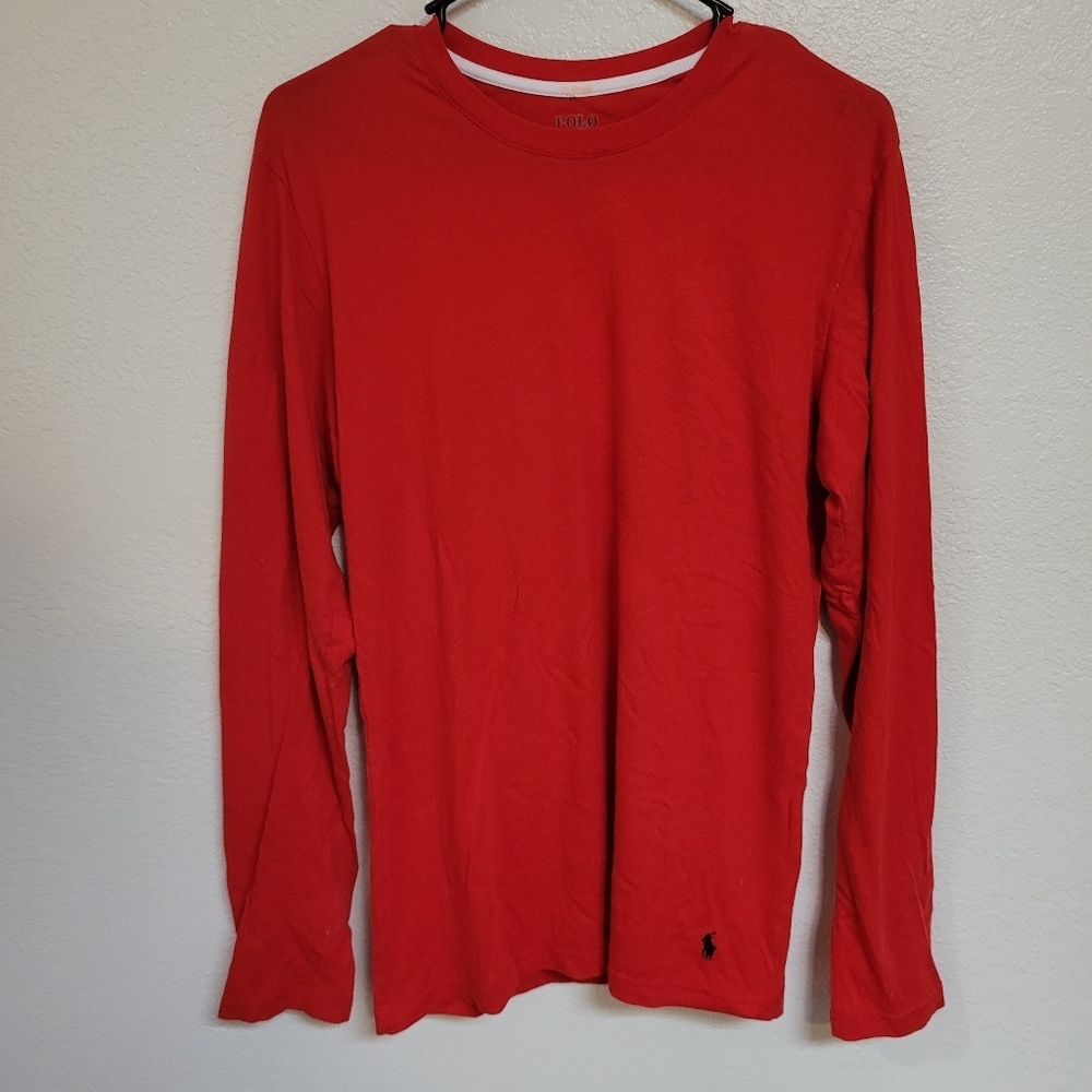 Polo Ralph Lauren Red Long Sleeve Tee